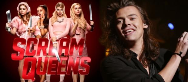 Fotomontaje; Scream Queens y Harry Styles. Fotomontaje; Scream Queens y Harry Styles.