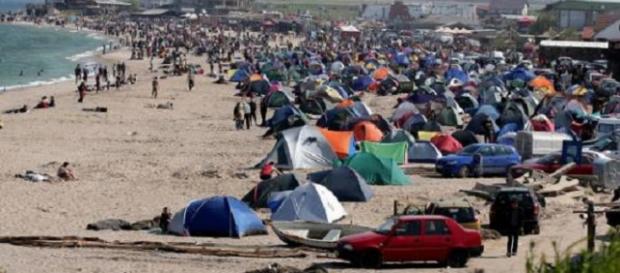Vama Veche, tabără de refugiaţi Vama Veche, tabără de refugiaţi