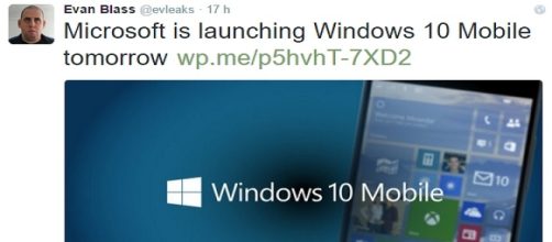 Aggiornamento Windows 10 Mobile, 17 marzo