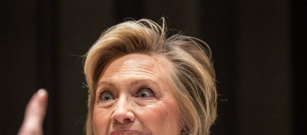 Hillary Clinton reacts to audience. Hillary Clinton reacts to audience.