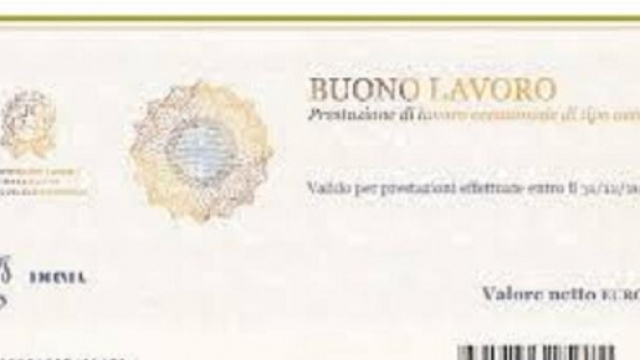 Esempio di buono lavoro in vendita