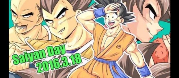 Fan arte del dia saiyajin con varios personajes Fan arte del dia saiyajin con varios personajes