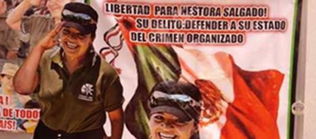 Liberan a Nestora Salgado, líder de autodefensas Liberan a Nestora Salgado, líder de autodefensas