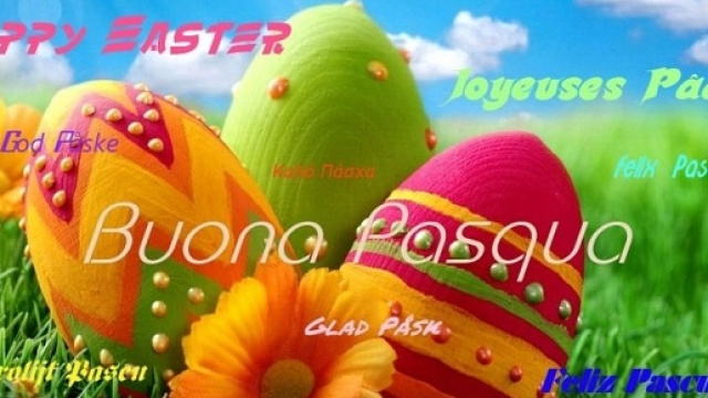 Buona pasqua a tutti gli amici vicini e lontani