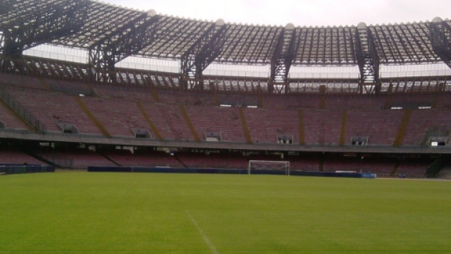 L'interno dello stadio San Paolo di Napoli