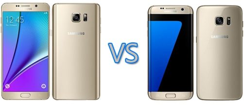 Confronto tra Galaxy S7 Edge e Galaxy Note 5
