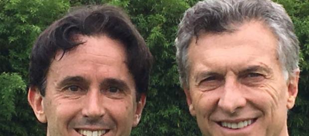 Sebastián Neuspiller y el presidente Macri Sebastián Neuspiller y el presidente Macri