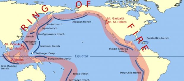 "cintura di fuoco" dell'Oceano Pacifico "cintura di fuoco" dell'Oceano Pacifico