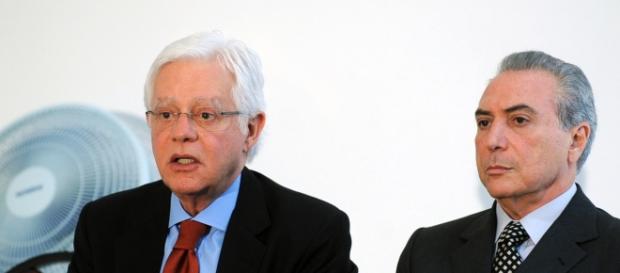 o Ex ministro Moreira Franco e Michel Temer. o Ex ministro Moreira Franco e Michel Temer.