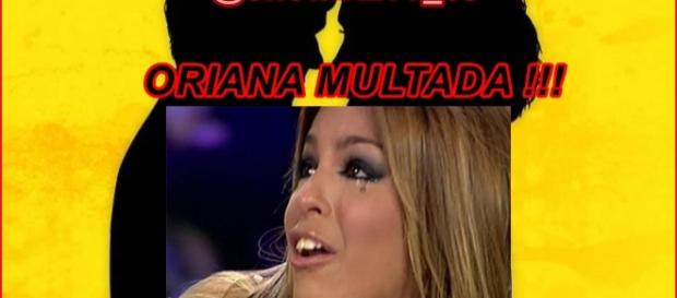 Oriana es multada por su comportamiento Oriana es multada por su comportamiento