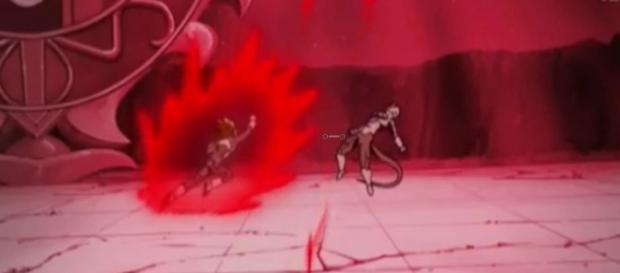 Vegeta derrotado a Frost sin piedad Vegeta derrotado a Frost sin piedad