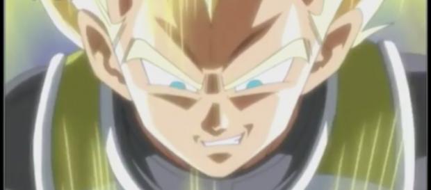 Vegeta en la pelea contra Magetta Vegeta en la pelea contra Magetta