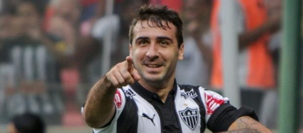 Pratto en uno de sus tantos festejos en Atlético Mineiro Pratto en uno de sus tantos festejos en Atlético Mineiro