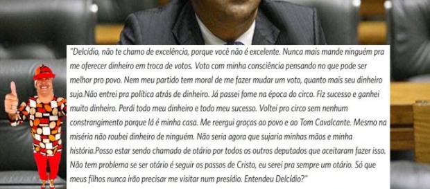 Segundo Delcídio, Tiririca recusou esquema de corrupção Segundo Delcídio, Tiririca recusou esquema de corrupção