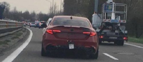 Alfa Romeo Giulia Quadrifoglio spy da Modena