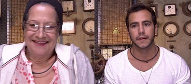 Dona Geralda e Matheus - Foto/Reprodução Dona Geralda e Matheus - Foto/Reprodução