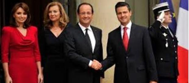 Peña Nieto en Francia con Holande Peña Nieto en Francia con Holande