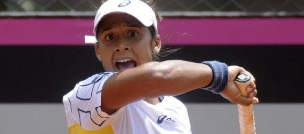 Teliana anotou sua primeira vitória nesta temporada Teliana anotou sua primeira vitória nesta temporada