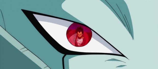El ojo de Frost viendo a Vegeta El ojo de Frost viendo a Vegeta