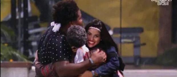 Munik, Geralda e Ronan (Reprodução/Globo) Munik, Geralda e Ronan (Reprodução/Globo)