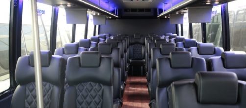 L'interno di un autobus per le gite scolastiche