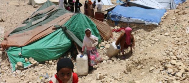 Khemir, displaced persons camp in Yemen. Amnesty International Khemir, displaced persons camp in Yemen. Amnesty International