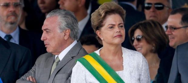 Michel Temer e Dilma Rousseff em posse Michel Temer e Dilma Rousseff em posse