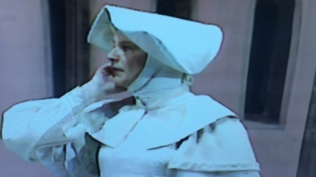 Paolo Poli nella rappresentazione 'en travesti'