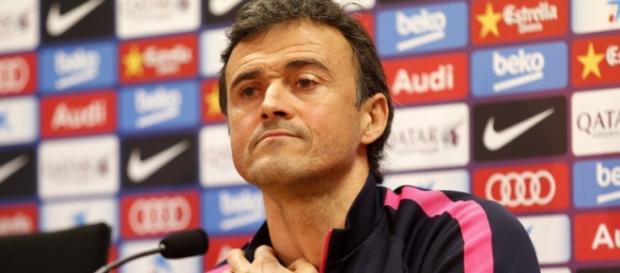 Luis Enrique en una rueda de prensa Luis Enrique en una rueda de prensa