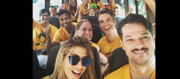 Artistas globais indo para manifestação Artistas globais indo para manifestação