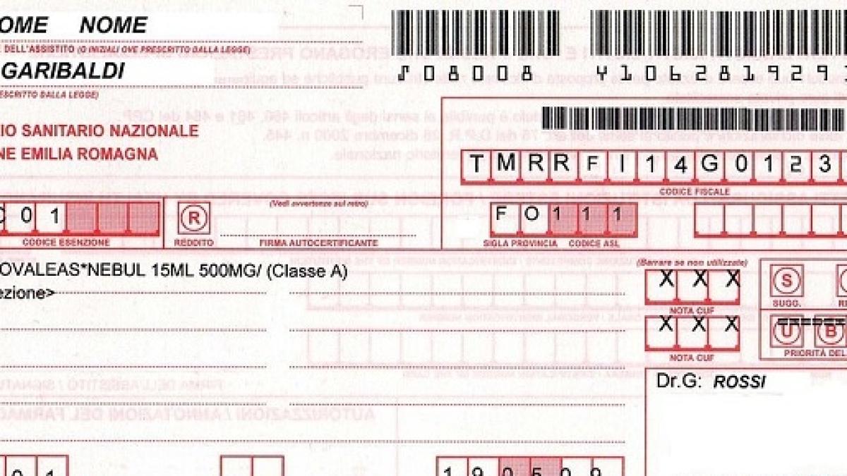 Codice Esenzione Ricetta Rossa | Tutte le ricette