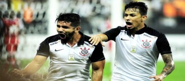 Guilherme comemora gol corintiano Guilherme comemora gol corintiano