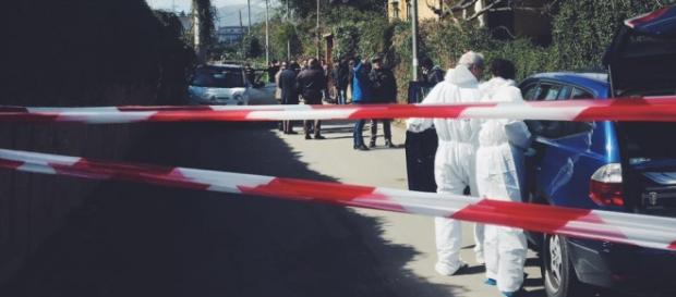 Il luogo dell'agguato in via Falsomiele Il luogo dell'agguato in via Falsomiele