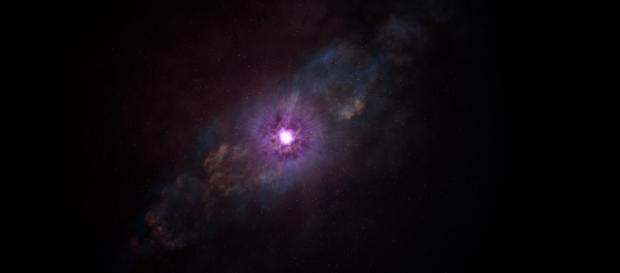 São ouvidos sons misteriosos vindos do espaço. São ouvidos sons misteriosos vindos do espaço.