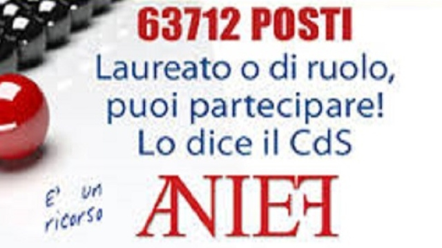 L'Anief: non abilitati iscriversi comunque