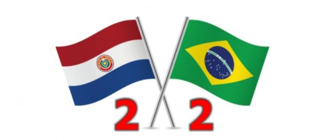 Brasil empata com Paraguai em 2 a 2 Brasil empata com Paraguai em 2 a 2