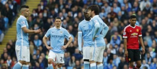 Demichelis ao centro com os seus companheiros Demichelis ao centro com os seus companheiros