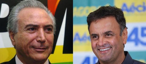 Aécio e Temer preparam "pós-Dilma" Aécio e Temer preparam "pós-Dilma"