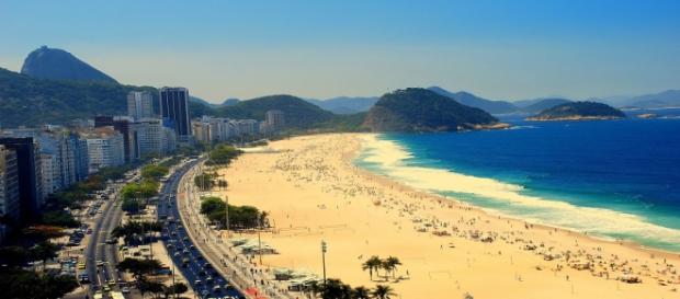 Foto tomada de una playa brasileña Foto tomada de una playa brasileña
