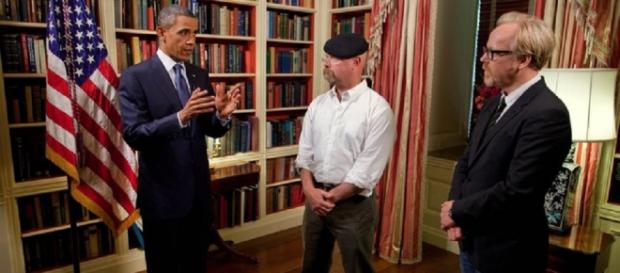 Obama meets the Mythbusters (White House) Obama meets the Mythbusters (White House)