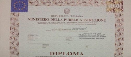 Il diploma contestato dal Miur