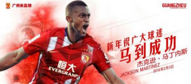 Jackson Martínez, fichaje estrella del Guangzhou Jackson Martínez, fichaje estrella del Guangzhou