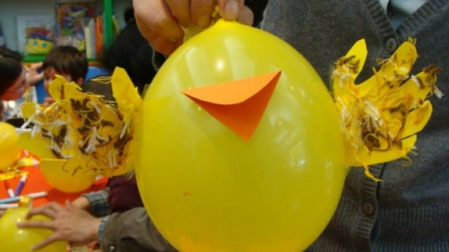 Palloncino a forma di pulcino per Pasqua
