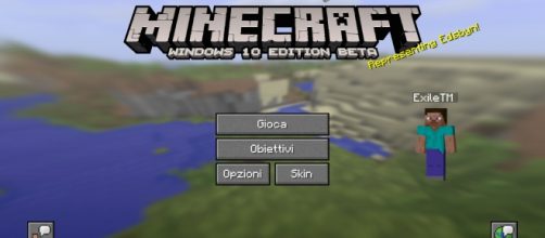 Schermata principale Minecraft PE to PC