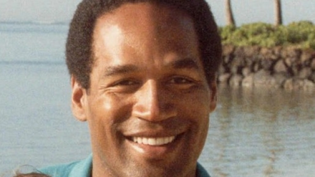 Il footballer americano O.J. Simpson.