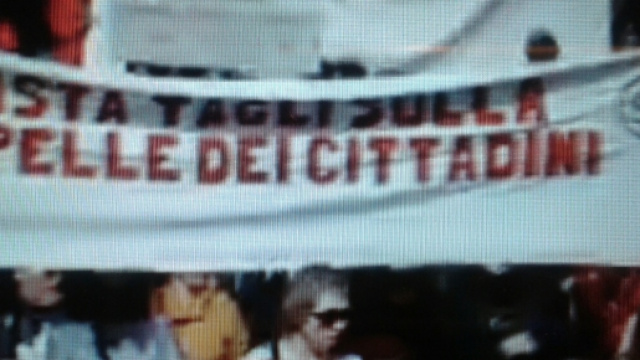 Manifestazione per l'ospedale San Marcellino