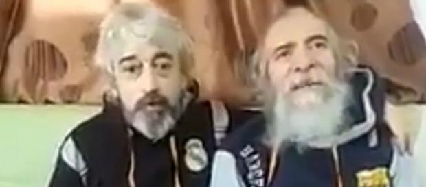 I due ex-ostaggi italiani liberati. I due ex-ostaggi italiani liberati.