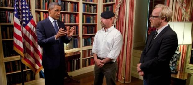 Obama meets the Mythbusters (White House) Obama meets the Mythbusters (White House)