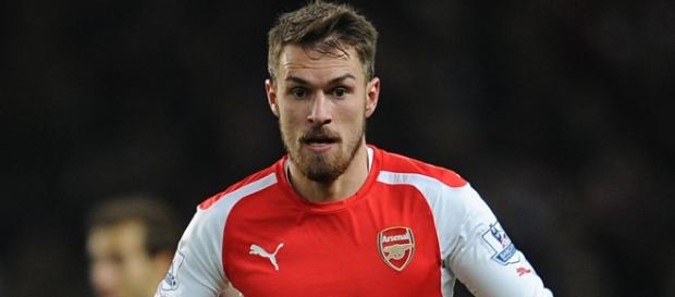 Aaron Ramsey, delantero del Arsenal de Londres. Aaron Ramsey, delantero del Arsenal de Londres.