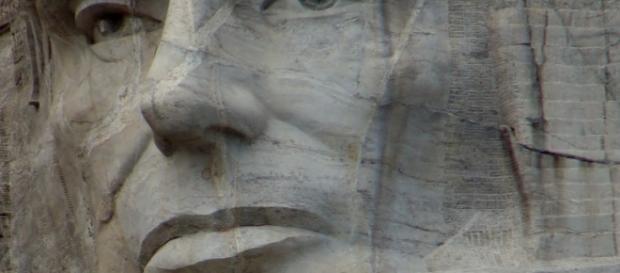 El Presidente Lincoln observa desde el Monte Rush El Presidente Lincoln observa desde el Monte Rush